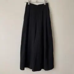 GU ジーユー ワイドパンツ イージーパンツ カジュアル ガウチョ ブラック黒S