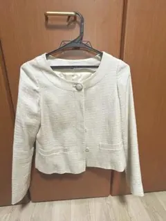 NATURAL BEAUTY BASIC ノーカラージャケット Sサイズ