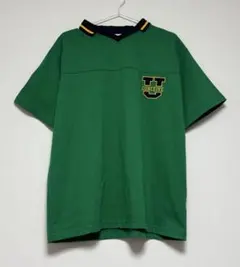 WEGO ウィゴー ラインリブフットボールTシャツ ダークグリーン レディースのサムネイル