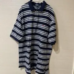 【古着】Polo by Ralph Lauren ストライプ ポロシャツ