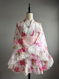 帯セット】浴衣ドレス 姫ギャル y2k 大人用 - メルカリ