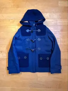 ネイビー ダッフルコート フード付き