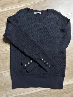 ☆専用☆NATURAL BEAUTY BASIC ダークネイビー ケーブルニット