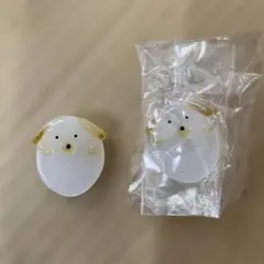 犬の形の箸置き 透明ガラス製