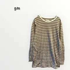 【gm】ボーダー長袖Tシャツ ロンT トップス　カジュアル　レディース