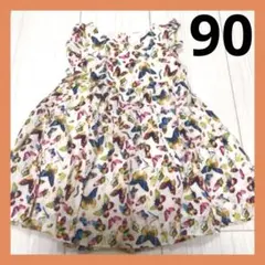 baby GAP ベビーギャップ 蝶々 バタフライ ピンク ワンピース 90
