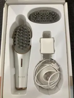 mysé スカルプブラシ ホワイト・ゴールド