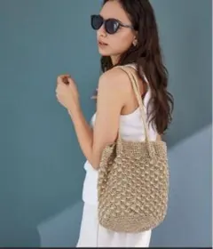 green label relaxing メタリックヤーンレーシー トートバッグのサムネイル