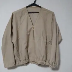 Te chichi テチチ ベージュジッパーブルゾン