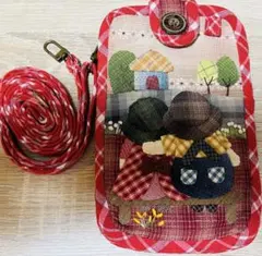 ★新作★スーちゃん＆ビリーくん　ショルダー（iPhone・ポーチ）＊ハンドメイド