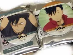 ハイキュー　10周年記念展描き下ろし黒尾鉄朗缶バッジセット