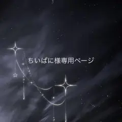 << ちいぱに様 専用ページ >>