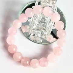 【数量限定】ローズクオーツ10mm紅水晶パワーストーンブレスレット天然石