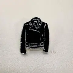【ピンバッジ】革ジャン ＊ ライダースジャケット