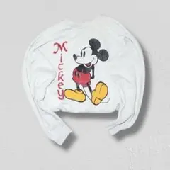 ▪️80s ミッキー ビンテージ スウェット ボックスシルエット グレー レア