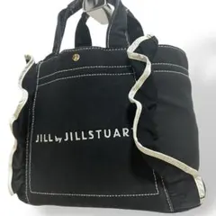 美品　ジルバイジルスチュアート　ミニトートバッグ　ハンドバッグ　フリル　黒