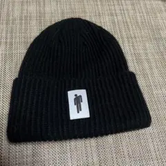 エイチアンドエム　H&M ニット帽子　アクリル100% ワンサイズ　黒52-58