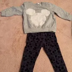 ミッキー柄のベビー服セット