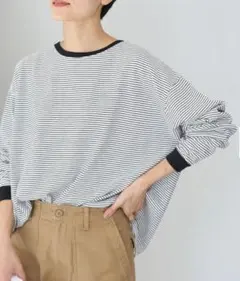 AMERICAN HOLIC ボーダー長袖カットソー L