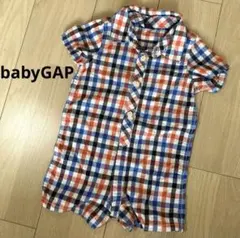 babyGAP ベビーギャップ チェック柄 ロンパース