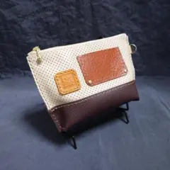 本革ポーチ M 財布 レザークラフト ハンドメイド