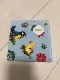 FEILER 鳥と花の刺繍タオルハンカチ