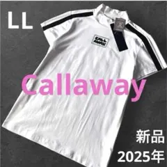【新品LL】キャロウェイ　2025年 モックネック 半袖シャツ　レディース