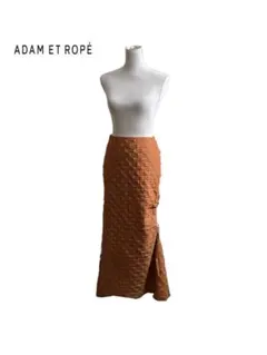 ★ アダムエロペ　ブロック　カシュクール　ギャザー　ロングスカート