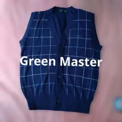 Green Master チェック柄ベスト Lサイズ