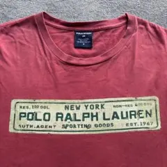 希少 POLO SPORT ポロスポーツ Tシャツ 赤 M ラルフローレン