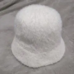 【美品】ホワイト　ファー　バケットハット　帽子　BEAMS　ビームス