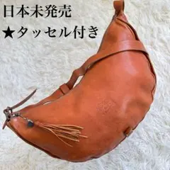 稀少★日本未発売　イルビゾンテ ショルダーバッグ　三日月　ハーフムーン　レザー