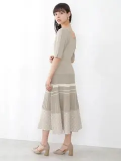 JILLBYJILLSTUART ジャガードニットワンピース