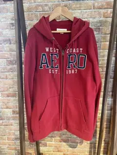 AEROPOSTALE 赤 フルジップパーカー
