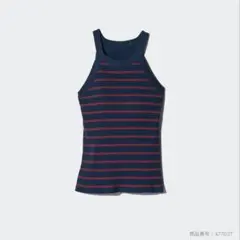 UNIQLO　ユニクロ　ホルターネックブラタンクトップ　ボーダー　ブラトップ　Lのサムネイル