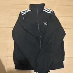 adidas ブラック ジップアップジャケット M