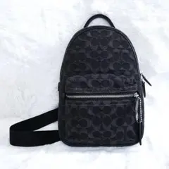 COACH コーチ デニム ボディバッグ ワンショルダーバッグ チャーターパックのサムネイル