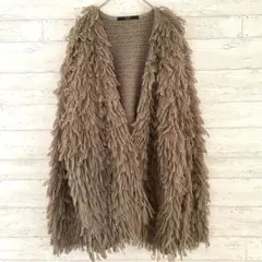 アナザーエディション ループ ノーカラー カーディガン 【F】 フリンジのサムネイル
