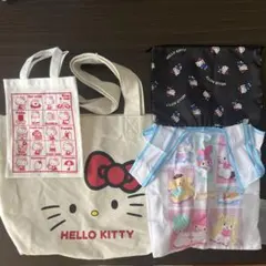 未使用　キティ　トートバッグ、エコバッグ、ミニバッグ、ポーチ