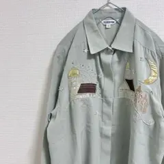 80s ヴィンテージ 昭和レトロ レトロブラウス ゆめかわいい 個性的 シャツ