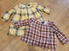 キッズ服 長袖トップス 2点セット