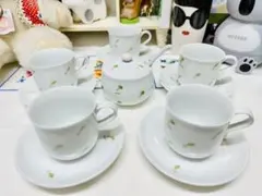 有田焼 ファンシー 重山陶器 コーヒーカップ 昭和レトロ
