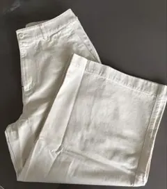 ワイドクロップドチノパンツ ベージュ 73cm