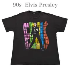 激レア90s エルヴィスプレスリー ヴィンテージTシャツ黒シングルステッチ80s