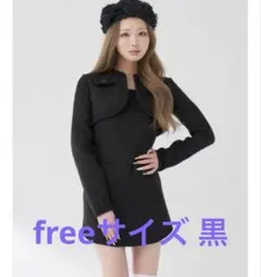 Darich ツイードアンサンブルノースリミニワンピース Darich ツイードアンサンブルノースリミニワンピース BLK - メルカリ