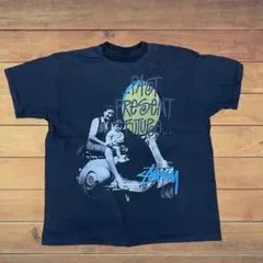 STUSSY PAST PRESENT FUTURE Tシャツ BLUE XL