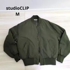 美品　studioCLIP オリーブグリーン M ジャンパー　中綿