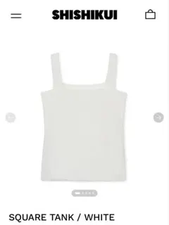 shishikui スクエア型ノースリーブ shishikui シシクイ スクエアタンク ピンク shishikui スクエア型