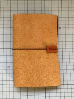 A6オレンジ レザー システム手帳