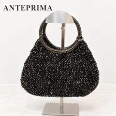 美品✨アンテプリマ カルツォーネ スモール エナメルブラック 2WAY